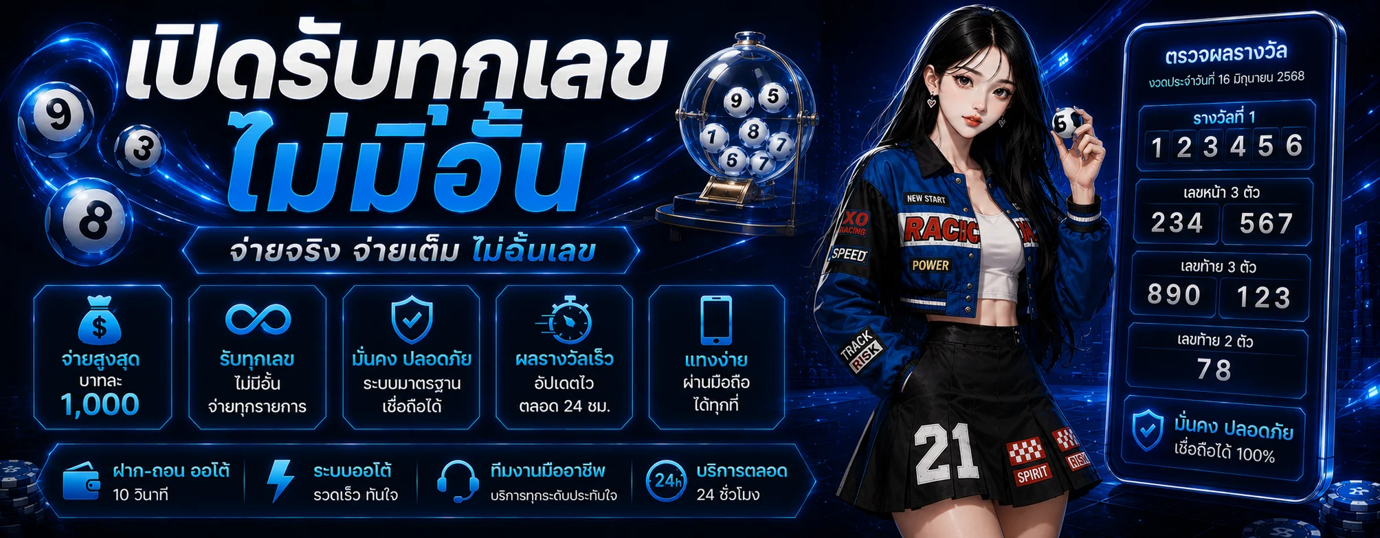 หวยออนไลน์ LAMSAM1686 แทงหวยครบทุกประเภท จ่ายเต็ม
